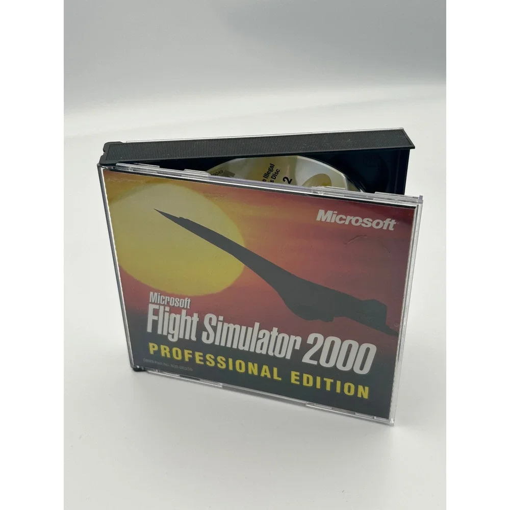 Microsoft Flight Simulator 2000‎ Professional Edition PC Video Game Vintage 1999
